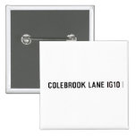 COLEBROOK LANE  Buttons (square)