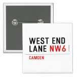 West End  Lane  Buttons (square)