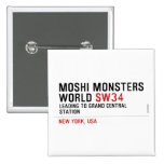 mOSHI mONSTERS wORLD  Buttons (square)