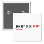 SUNSET GEEK  Buttons (square)