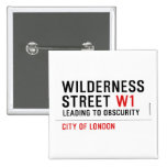 Wilderness  Street  Buttons (square)