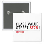 Place value Street  Buttons (square)