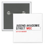 jugend akademie Street  Buttons (square)