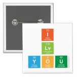 I
 Lv
 You  Buttons (square)