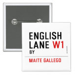 English Lane  Buttons (square)