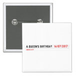 A Queen's birthday   Buttons (square)