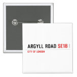 Argyll Road  Buttons (square)