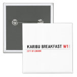 karibu breakfast  Buttons (square)