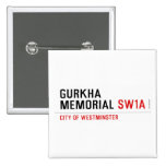 gurkha memorial  Buttons (square)