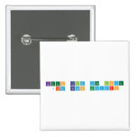 keep calm and love 
 jim ramos escuadro  Buttons (square)