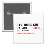 Banford's Gin  Palace  Buttons (square)