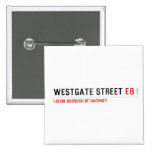 Westgate Street  Buttons (square)
