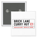 Brick Lane  Curry Hut  Buttons (square)
