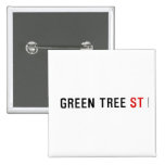 Green Tree  Buttons (square)