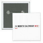 14 month calendar  Buttons (square)