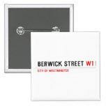 BERWICK STREET  Buttons (square)