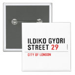 Ildiko Gyori Street  Buttons (square)