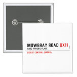 Mowbray Road  Buttons (square)
