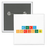 Merry 
 Christmas  Buttons (square)