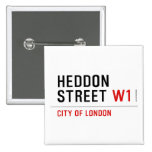 HEDDON STREET  Buttons (square)