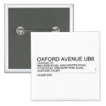 Oxford Avenue  Buttons (square)