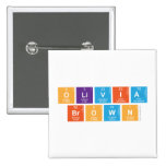 Olivia
 Brown  Buttons (square)