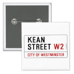 KEAN street  Buttons (square)