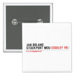 Jan Boland Stockport MDU  Buttons (square)