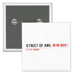 Street of anil  Buttons (square)