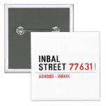 Inbal Street  Buttons (square)
