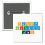 Happy
 Birthday
 Lucas  Buttons (square)