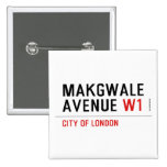 Makgwale Avenue  Buttons (square)