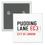 PUDDING LANE  Buttons (square)
