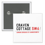 craven cottage  Buttons (square)