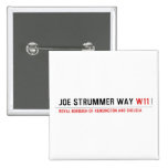 Joe Strummer Way  Buttons (square)