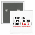 HARRODS DEPARTMENT STORE  Buttons (square)