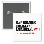 raf bomber command memorial  Buttons (square)