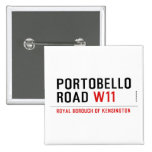 Portobello road  Buttons (square)
