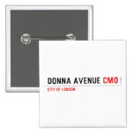 Donna Avenue  Buttons (square)