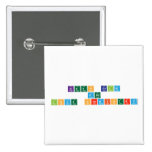 keep calm 
 and 
 love chemistry  Buttons (square)
