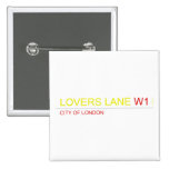 LOVERS LANE  Buttons (square)