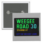 Weegee Road  Buttons (square)