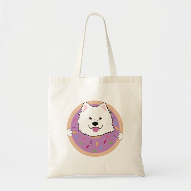 Buttons the samoyed  tote bag (Front)