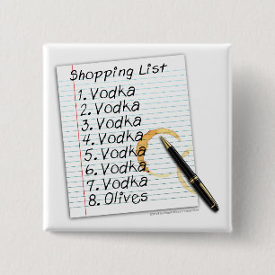 BUTTONS, VODKA SHOPPING LIST BUTTON