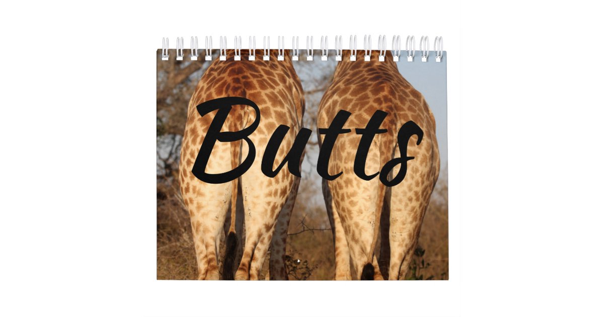 Butts Calendar Zazzle