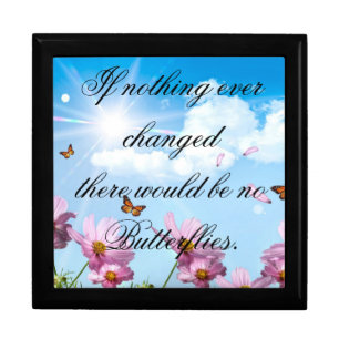 Buuterflies Keep Sake/Gift Box/Quote Jewelry Box