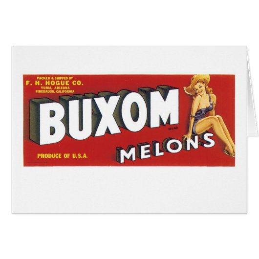 Buxom Melons Cards (Front Horizontal)