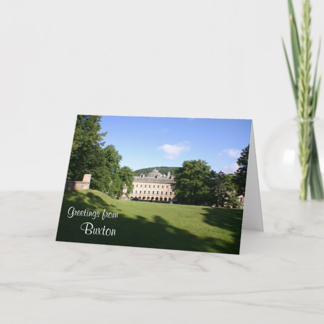 Buxton 'open' greetings card (Front)