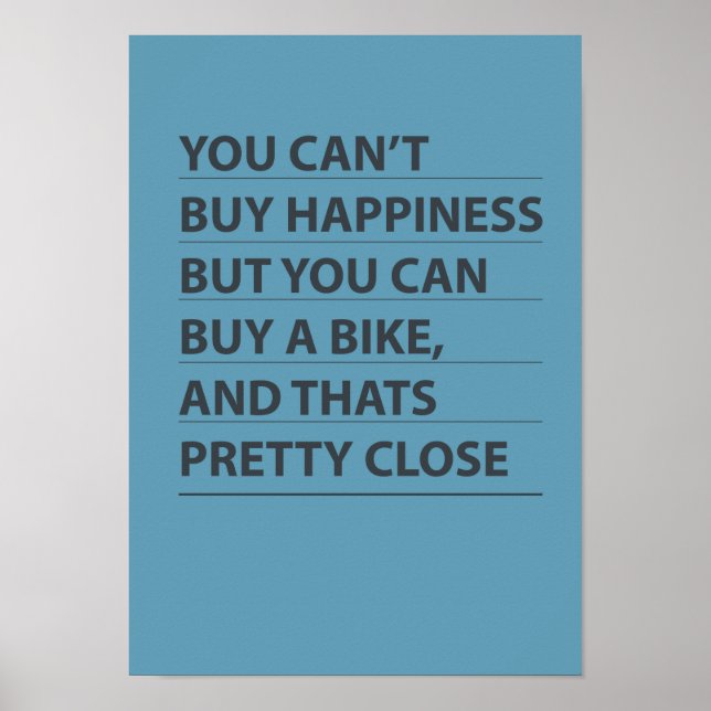Buy A Bike Poster (Front)