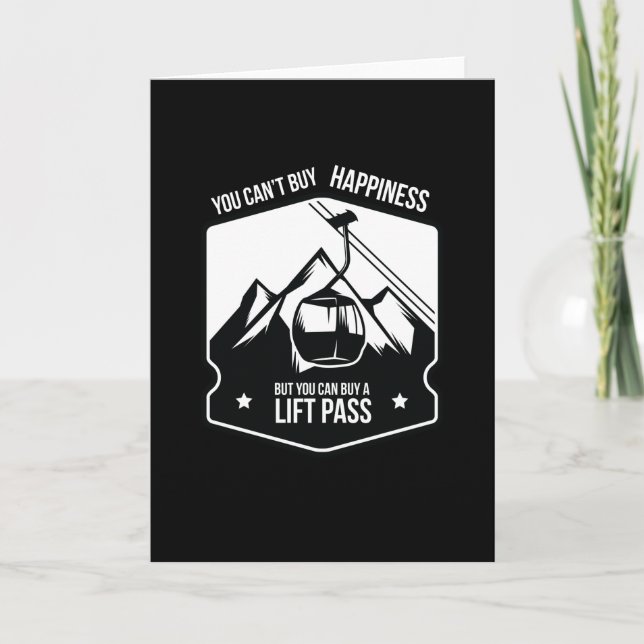 Buy A Lift Pass Skiing Winter Sports Card (Front)